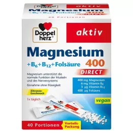 DOPPELHERZ Magnezij+B vitamini DIRECT Pelete, 40 kom