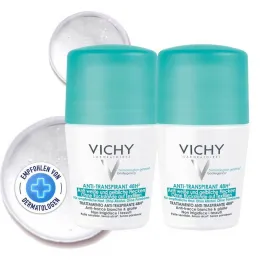 Vichy dezodorans roll-on protiv mrlja 48h, 2X50 ml