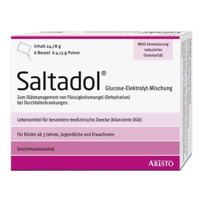 SALTADOL Elektrolit u prahu za oralnu primjenu, 6 kom SALTADOL Elektrolit u prahu za oralnu primjenu, 6 kom