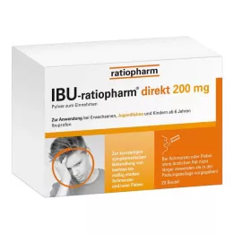 IBU-RATIOPHARM direct 200 mg prašak za oralnu primjenu, 20 kom