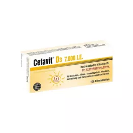 CEFAVIT D3 7000 IU filmom obložene tablete, 100 kom