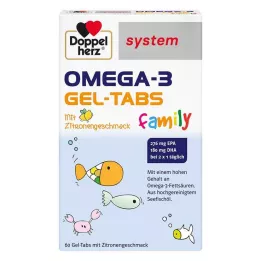 DOPPELHERZ Omega-3 Gel-Tabs obiteljski sustav, 60 kom