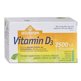 Zdravi oblik vitamina D3 2.500 I.e.Vega čepovi (100 komada)