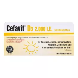 CEFAVIT D3 2.000 IU filmom obložene tablete, 100 kom