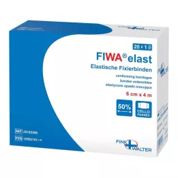 FIXIERBINDE elastična 6 cmx4 m celofanirana, 1 kom