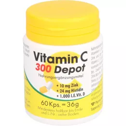 VITAMIN C 300 Depot+Zink+Histidin+D kapsule, 60 ST