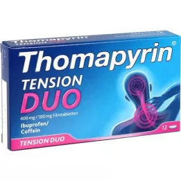THOMAPYRIN TENSION DUO 400 mg/100 mg tablete prekrivenih filmom, 12 sati