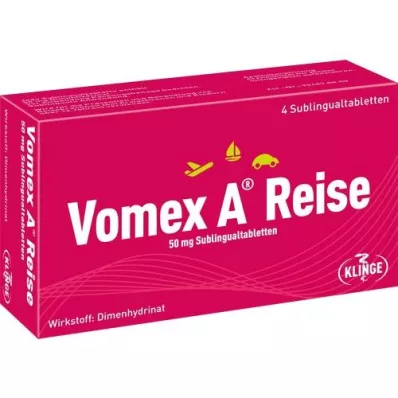VOMEX A Reise 50 mg sublingvalne tablete, 4 kom