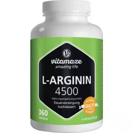 L-ARGININ HOCHDOSIERT 4500 mg kapsula, 360 ST