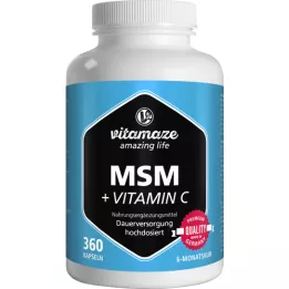 MSM HOCHDOSIERT+Vitamin C kapsule, 360 ST