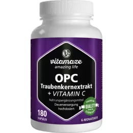OPC TRAUBENKERNEXTRAKT Visoko dozirani+vitamin C Kaps., 180 ST