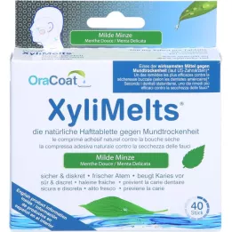 ORACOAT Xylimelts ljepljive tablete Blaga metvica, 40 ST
