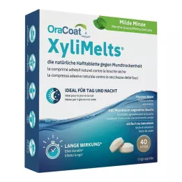 ORACOAT XyliMelts ljepljive tablete mild mint, 40 kom