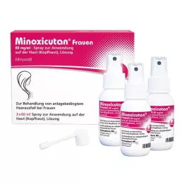 MINOXICUTAN Žene 20 mg/ml sprej, 3X60 ml