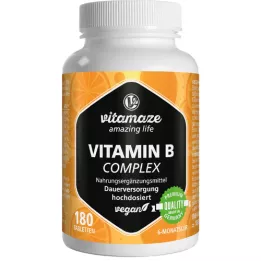 VITAMIN B COMPLEX Veganske tablete visokih doza, 180 ST