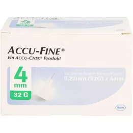ACCU FINE Sterilne igle F.Insulinpens 4 mm 32 g, 100 ST