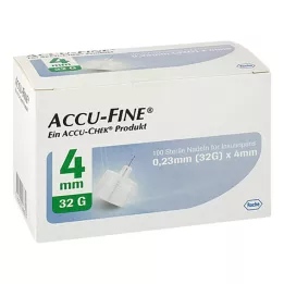 ACCU FINE sterilne igle za inzulinske olovke 4 mm 32 G, 100 kom