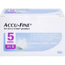 ACCU FINE Sterilne igle F.Insulinpens 5 mm 31 g, 100 ST