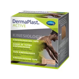 DERMAPLAST Aktivna kineziološka traka 5 cmx5 m bež, 1 kom