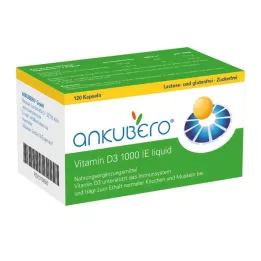 ANKUBERO Vitamin D3 1000 IU tekuće kapsule, 120 kom