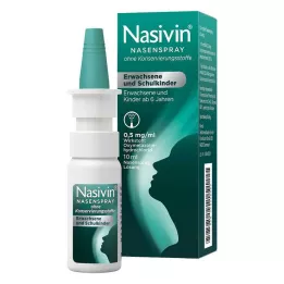 NASIVIN Sprej za nos bez potrošnog materijala za odrasle i školsku djecu, 10 ml