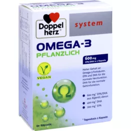 DOPPELHERZ Omega-3 kapsule biljnog sustava, 60 ST