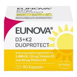 EUNOVA DuoProtect D3+K2 1000 IU/80 μg kapsule, 90 kom