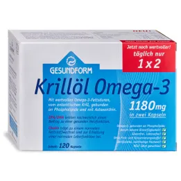 GESUNDFORM Ulje krila 1180 mg Antarktičke kapsule, 120 kapsula