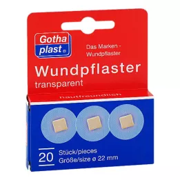 GOTHAPLAST Flaster za rane 2,2 cm proziran, 20 kom