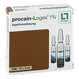 Procaine-Loges 1% otopina za injekcije ampule, 10X2 ml