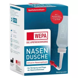 WEPA Nazalni tuš s 10x2,95 g soli za ispiranje nosa, 1 P