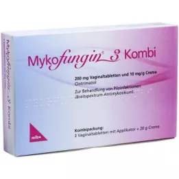 MYKOFUNGIN 3 Kombi 200 mg vaginalnitab.+10 mg/g cr., 1 p