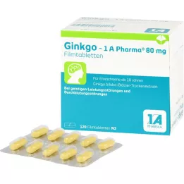 GINKGO-1A PHARMA 80 mg filma -tablete s prekrivenim slovima, 120 ST