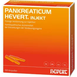 PANKREATICUM Hevert injekt ampule, 100 kom