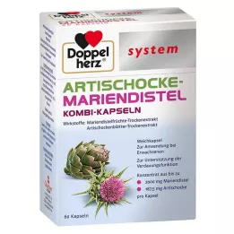 DOPPELHERZ Artičoka-Milk Thistle system meke kapsule, 60 kom