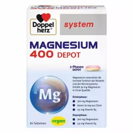 DOPPELHERZ Magnezij 400 Depot sistem tablete, 60 kom