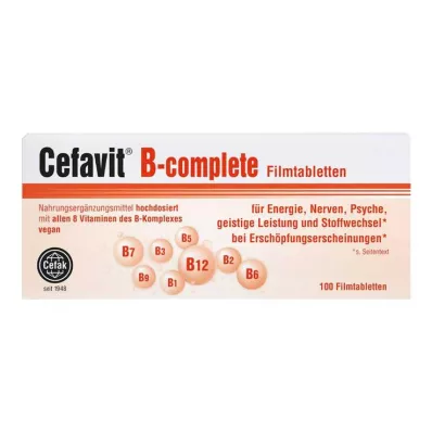 CEFAVIT B-complete filmom obložene tablete, 100 kom
