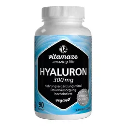 HYALURONSÄURE 300 mg veganske kapsule visoke doze, 90 kom