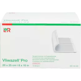 VLIWAZELL Pro superupijajuća kompresa sterilna 20x25 cm, 10 kom