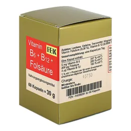 Vitamin B6 + B12 + folna kiselina kapsule, 60 kom