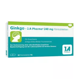 GINKGO-1A Pharma 240 mg filmom obložene tablete, 30 kom