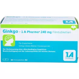 GINKGO-1A PHARMA 240 mg filma -tablete s prekrivenim pločama, 60 ST