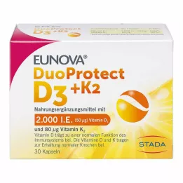 EUNOVA DuoProtect D3+K2 2000 IU/80 μg kapsule, 30 kom