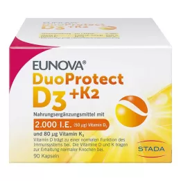 EUNOVA DuoProtect D3+K2 2000 IU/80 μg kapsule, 90 kom