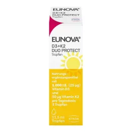 EUNOVA DuoProtect D3+K2 1000 IU/50 μg kapi, 11,5 ml