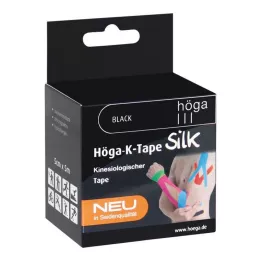 HÖGA-K-TAPE Svila 5 cmx5 m l.fr.crna kineziol.Traka, 1 kom