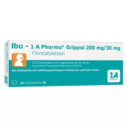 IBU-1A Pharma Grippal 200 mg/30 mg filmom obložene tablete, 20 kom