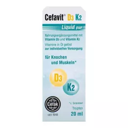 CEFAVIT D3 K2 Liquid pur kapi za oralnu primjenu, 20 ml