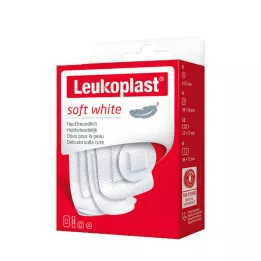 LEUKOPLAST soft white Str.19x72/D.25/38x72/38x38mm, 30 kom