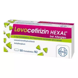 LEVOCETIRIZIN HEXAL za alergije 5 mg filmom obložene tablete, 50 kom